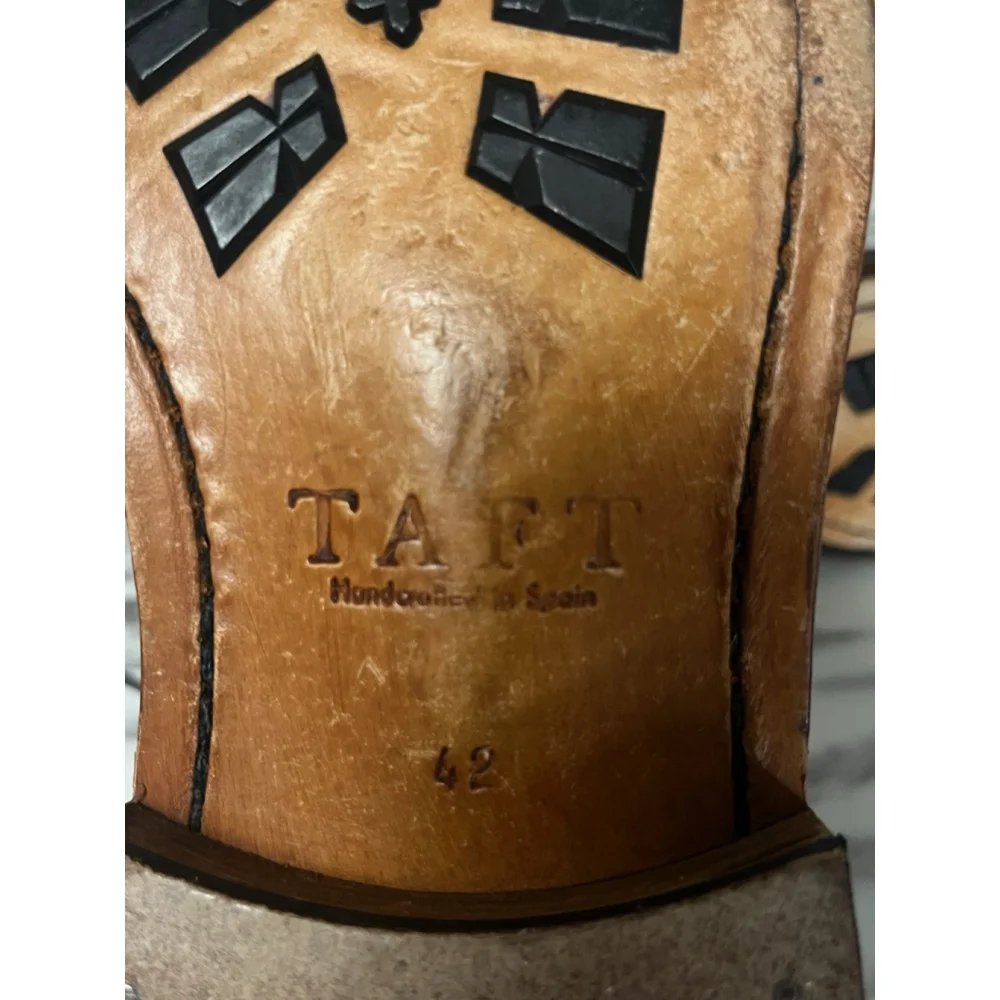 Taft Saint Brown Suede Wingtip Brogue Laceup Boot Size 9